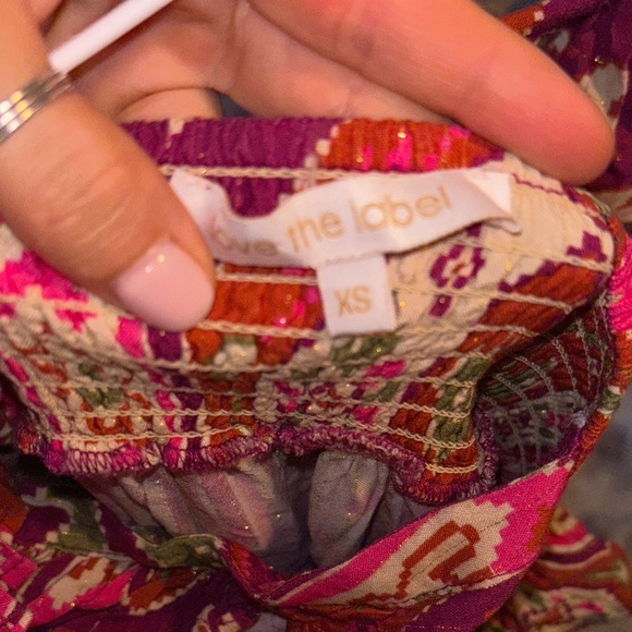 Love the Label Salome Metallic Dress Marrakech Pink Print - Picture 4 of 8